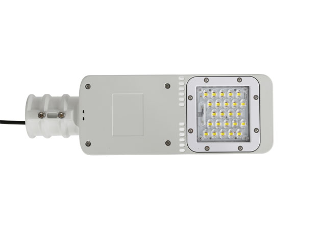 Lampara Street Light LED Modular T1Q-1 con Fotocelda Integrada, 60W, 5000K, 2219, Type II Medium, SANAN 5050, 100,000 horas de vida util, 100-277Vac, IP68, Gris