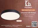 Lampara LED Decorativa de Superficie, DG50512C, 60W, NW 4000K, 85-265Vac, Dimensiones: 476x476x72mm, IP20, Blanco