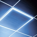 Kit Frame Panel LED Cuadrado, p/Empotrar IP20, 40W, 2'x2' (600x600mm), Borde Blanco, CW 6000K, 100-260Vac