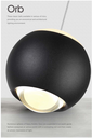 Lámpara LED Decorativa Colgante, DG61240P, 7W, NW 4000K, 85-265Vac, Dimensiones: Φ94x1500mm, IP20, Rose Gold