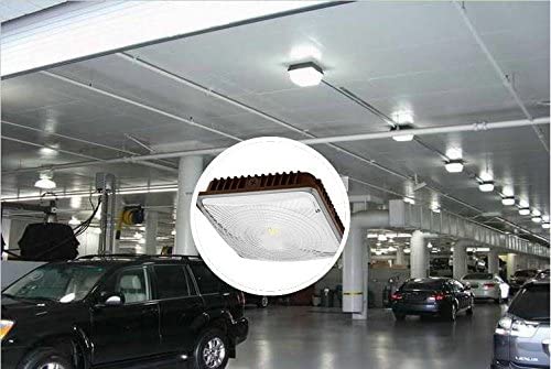 Lampara Canopy LED SMD, 45W, CW 6000K, 100-277Vac, 120 Grados, IP65, 100Lm/W