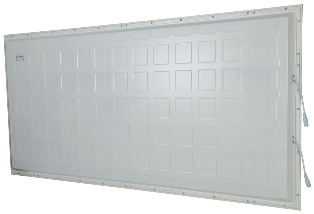 Kit Panel LED Rectangular de Luz Directa (Back Lit), p/Empotrar, 72W (2x36W), 24&quot;x48&quot; (600x1200mm), CW 6000K, 100-260Vac, Borde Blanco, Con Driver IP20