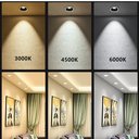 Down Light LED, Normal, Dirigible, 50W, CW 6000K, 85-277Vac, IP20, 60 Grados, Dimensiones: Ф193x129.5mm