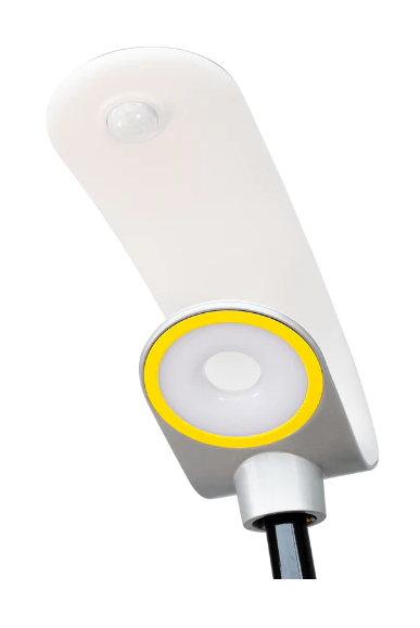Lámpara Solar Street Light LED de 20W con Panel Integrado de 12W, 10.5V y Sensor de Movimiento, CW 6000K, 120 Grados, Con Batería de Litio 38.4Wh, 6.4V, 6000mAh, IP65, Plateado, 100Lm/W