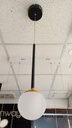 Lámpara LED Decorativa Colgante, DG50927P, 7W, CW 6000K, 85-265Vac, Dimensiones: 99x99x1500mm, IP20, Negra con dorado
