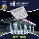 Lampara Gas Station Light (Canopy) LED Modular TF5B-3, 150W, 5000K, M1A, 3040, Type V Short, 150-160 Grados, Samsung 351B,100,000 horas de vida util, 100-277Vac, IP68, Blanca