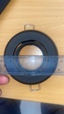 Base Circular p/Empotrar Bombilla, Dirigible, Dimensiones: Φ92x25mm, Negro, Incluye zocalo GU10