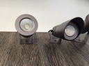 Reflector COB LED, DG-1004, 3W, CW 6000K, 12-24Vdc, IP67, 30 Grados, Diámetro: 28mm, Gris Oscuro, Material: Aluminio