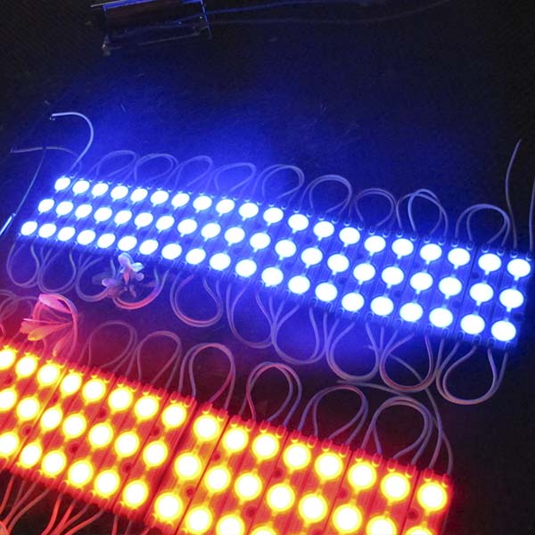Modulo LED, SMD2835, 3LED, 1.5W, Azul, 12Vdc, 70*15mm, IP68, 160 Grados