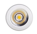 Lampara Ceiling LED de Superficie, 5W, CW 6000K, 110Vac, IP20, 38 Grados, Blanco, Dimensiones: