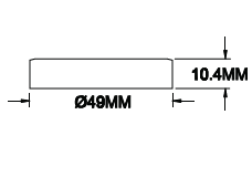 Cover de Superficie p/Base de Lampara Empotrable de Exterior, 1.2W, Modelos: DG-1014 y/o DG-1014-RGB, Dimensiones: 49x10.4mm, Material: Aluminio, Gris