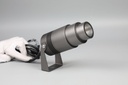 Reflector COB LED, DG-1200, 12W, WW 3000K, 100-265Vac, IP67, Adjustable de 10 a 60 Grados, Diametro: 61mm, Gris Oscuro, Material: Aluminio
