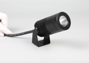 Reflector COB LED, DG-1010, 8W, WW 3000K, 100-265Vac, IP67, 38 Grados, Diametro: 44mm, Gris Oscuro, Material: Aluminio