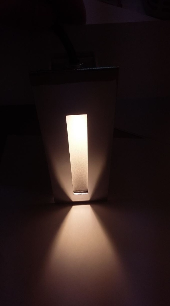Lampara LED Empotrable Rectangular, 3W, WW 3000K, 12Vdc / 24Vdc, IP65, 30 Grados, Dimensiones: 170x55x41.5mm, Blanco