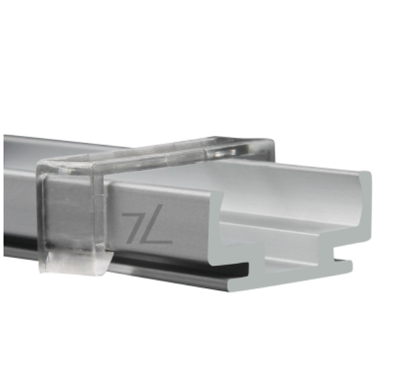 Perfil de Aluminio DG-1708 p/Tubo de silicone de Cinta LED con PCB de 12mm, Medidas: 17x8x2500mm, Incluye: 5 clips, IP65, Plateado