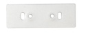 Perfil de Aluminio de 2 vias p/Cinta LED con PCB de 12mm, DG-S1649, Medidas: 15.53x49x2000mm, p/Superficie, incluye: difusor opal con nivel de transparencia de un 65%, 2 tapas terminales y 4 clips, Plateado