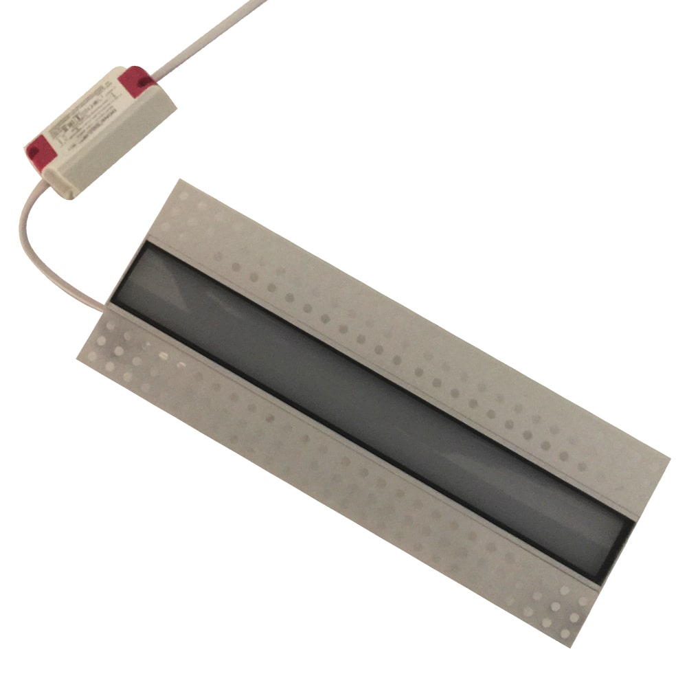 Lampara Lineal Light LED Magnetica para Empotrar, 10W, 10.7&quot;(273mm), WW 3000K, Clear, 100-240Vac, IP20, 30 Grados