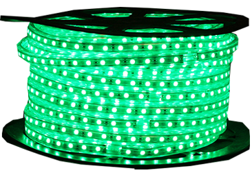 Manguera LED, 120Vac, IP65, Verde, SMD5050, 60Led/Mts