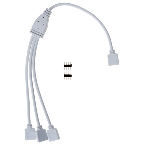 Cable Adaptador p/Cinta LED, RGB (1 vía hembra a 3 vías hembra)