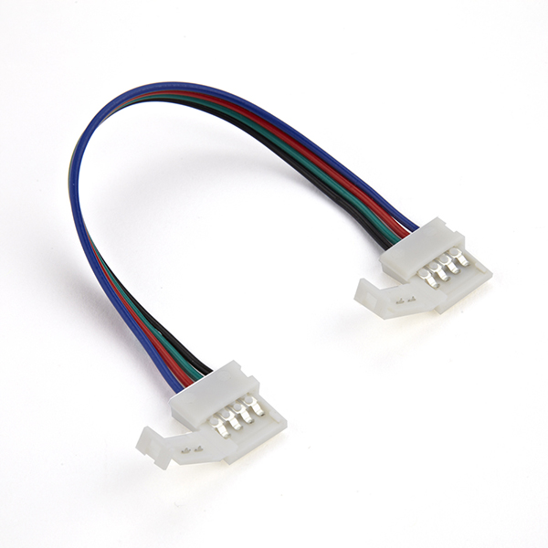 Conector p/Cinta LED SMD5050, RGB, PCB 14mm y cable de 15cm, 2 vías