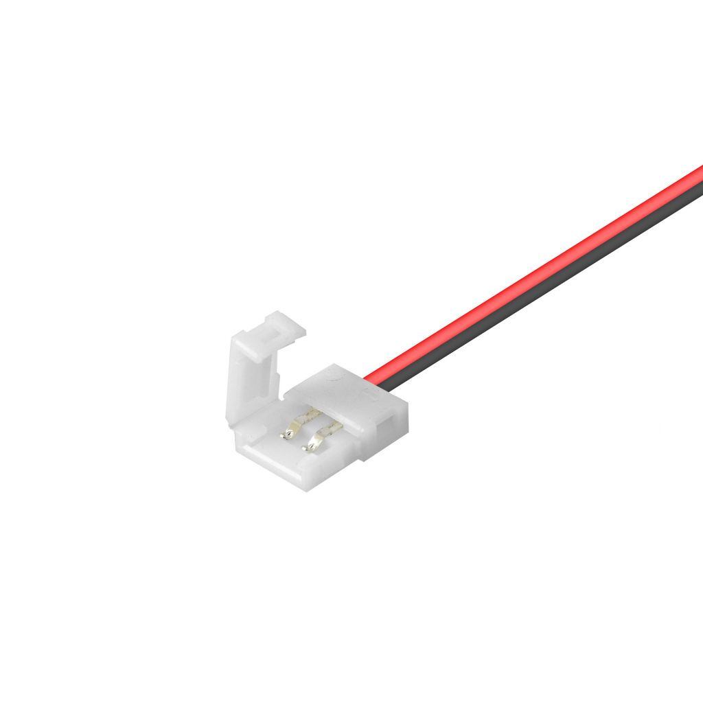 Conector p/Cinta LED SMD5050, unicolor, PCB 14mm y cable de 15cm, 1 vía