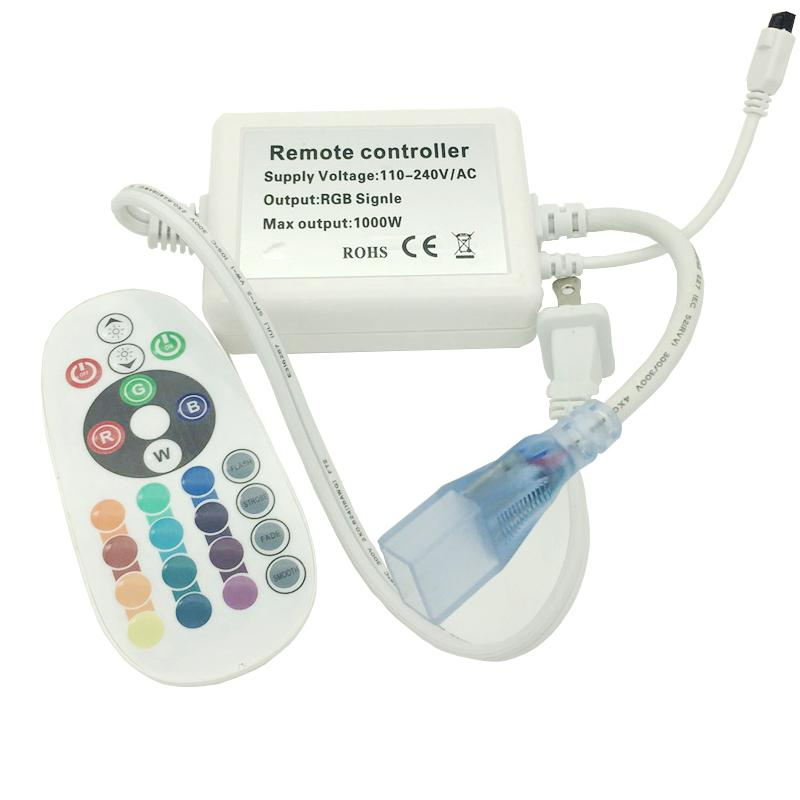 Controlador con Control remoto para Manguera LED, SMD5050, 750W, RGB, 110-220Vac, Con Bluetooth, 60Led/Mts - 30Led/Mts