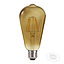 Bombilla de Filamento LED, Tipo Vintage, 6W, WW 3000K, E27, Clear, 90-150Vac, IP20, 360 Grados