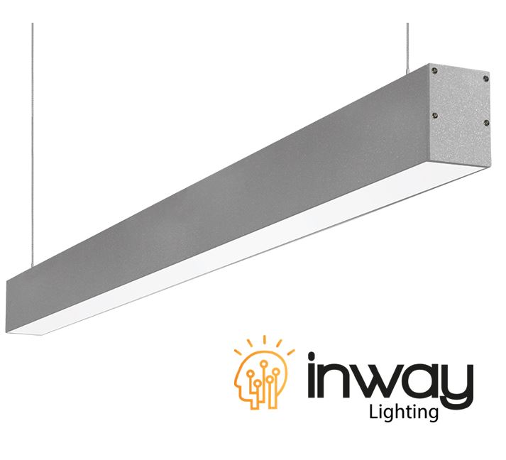 Lámpara Lineal Light para Colgar LED, 80W, 96&quot;(240cm), CW 6000K, Frost, 100-240Vac, 120 Grados