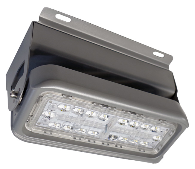 Lámpara Flood Light LED Modular FL6C-1, 60W, NW 4000K, M2A, 3560, 60 Grados, 100-277Vac, Dimmable de 0-10Vdc, IP68, Gris