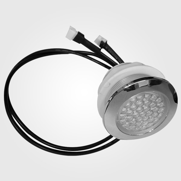 Lámpara p/Jacuzzi LED, SMD5050, 9pcs, 1.5W, 12Vac/dc, CW 6000K, Con cable de 0.5m, IP68