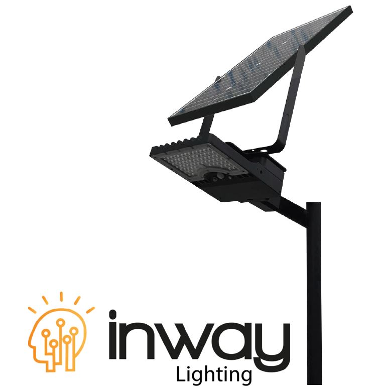 Lámpara Solar Street Light LED de 60W con Panel de 32Wp y Sensor de Movimiento, CW 6000K, 140x70 Grados, Con Batería de Litio de 186.50Wh, 11.1V, 16000mAh, IP65, Negra, 100Lm/W