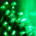 Extensión Navideña LED p/Exterior, 8W, Verde, 200LED/10Metros, 110Vac, Con cable verde de 1.5mm, IP55