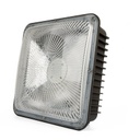 Lámpara Canopy de Emergencia LED SMD, 15W, 5000K, 100-277Vac, 130 Grados, IP65, Bronce, 130Lm/W