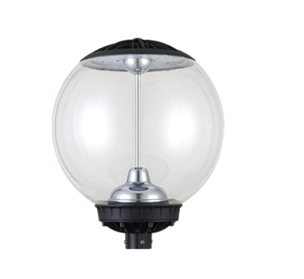 Lámpara Garden Light LED tipo Globo, 50W, CW 6000K, 100-240Vac, Base: 178mm, IP65