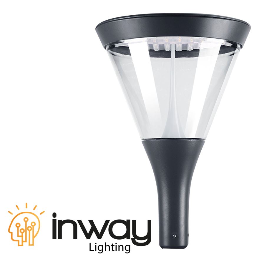 Lámpara Garden Light LED, Dayr, DGIN-GSK50, 50W, 5000K, 100-277Vac, Con supresor de pico externo de 10KV, 60,000 horas de vida útil, Base: 76mm, IP66, 120 Grados