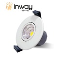 Lámpara Ceiling LED de Empotrar, Dirigible, 5W, NW 4000K, 100-260Vac, IP20, 30 Grados, Blanco, Dimensiones: Ø88x65mm