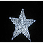 Estrella de Cristal 3D LED p/exterior, Blanco, 110Vac, Dimensiones: 60cm, IP65, Cable de 1.5 metros