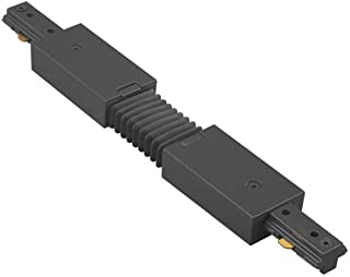 Conector recto flexible p/Riel de Track Light, Negro