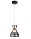 Lámpara LED Decorativa Colgante, DG50371P, 8W, CW 6000K, 85-265Vac, Dimensiones: 170x170x1500mm, IP20, Negro con rose gold