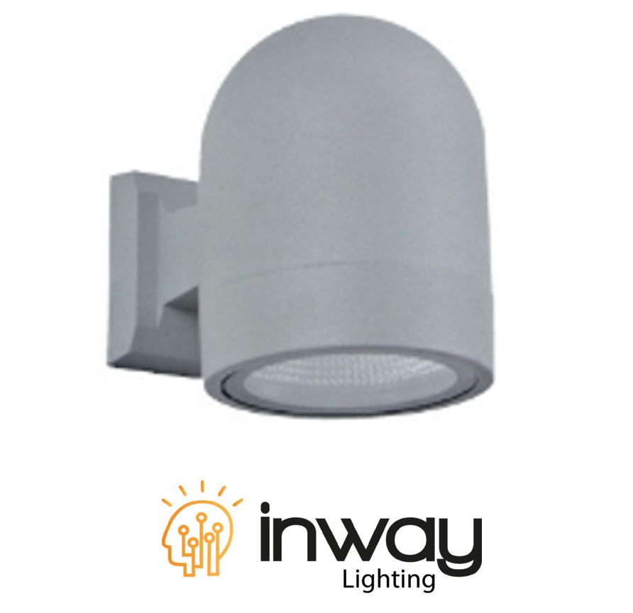 Lámpara LED de Pared (Aplique), DGW-047, 7W, CW 6000K, 85-265Vac, IP65, 60 Grados, Dimensiones: 90x120mm, Material: Aluminio, Gris
