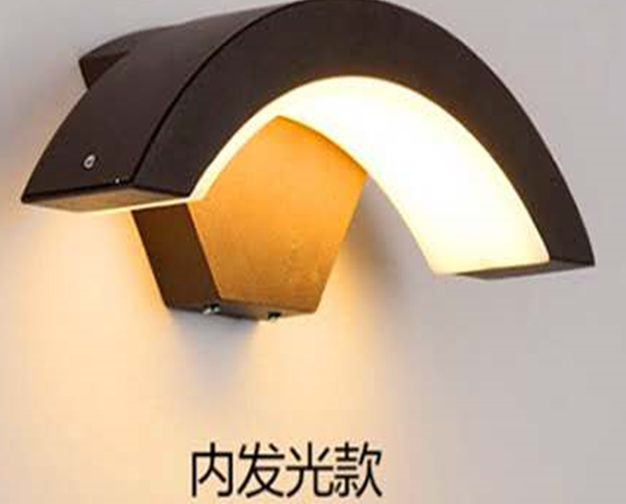 Lámpara LED de Pared (Aplique), DGW-1826, 12W, WW 3000K, 85-265Vac, IP65, Negro, 180 Grados, Dimensiones: 290x100x90mm, Material: Aluminio