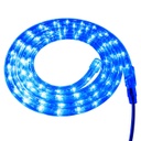 Manguera LED de Navidad de 3 pin, 110Vac, IP65, Azul, 36Led/Mts, 360 Grados