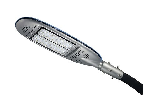 Lámpara Street Light LED Modular T4B-2, 60W, con 1 módulo, 5000K, M16B (28pcs), 3108, Type II Short (Vertical), Luxeon 5050, 100,000 horas de vida útil, 100-277Vac, incluye adaptador para brazo, IP68, Azul