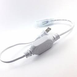 Power Cord cable blanco p/Extensión Navideña LED de 2mm, 1.5 Metros, 4A, 110Vac. Para Conectar Hasta 8 Extensiones de 200 leds