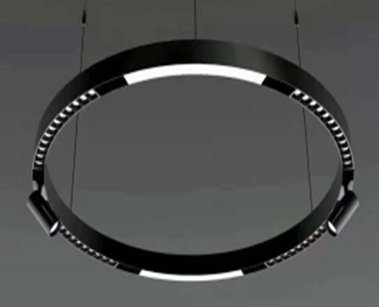 Riel Circular p/Lámpara Magnética LED de 48Vdc, Diámetro: 1000mm, Instalación: Superficie, Negra