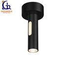 Lámpara LED Decorativa de Superficie, DG50164C, 5W, NW 4000K, 85-265Vac, Dimensiones: Φ90x190mm, IP20, Negro