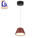[DGPR-1028098] Lámpara LED Decorativa Colgante, DG50450P, 9W, NW 4000K, 85-265Vac, Dimensiones: 160x160x1500mm, IP20, Negro con Rose Gold