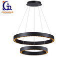 Lámpara LED Decorativa Colgante, DG50704P, 98W, NW 4000K, 85-265Vac, Dimensiones: 805x805x1500mm, IP20, Negro