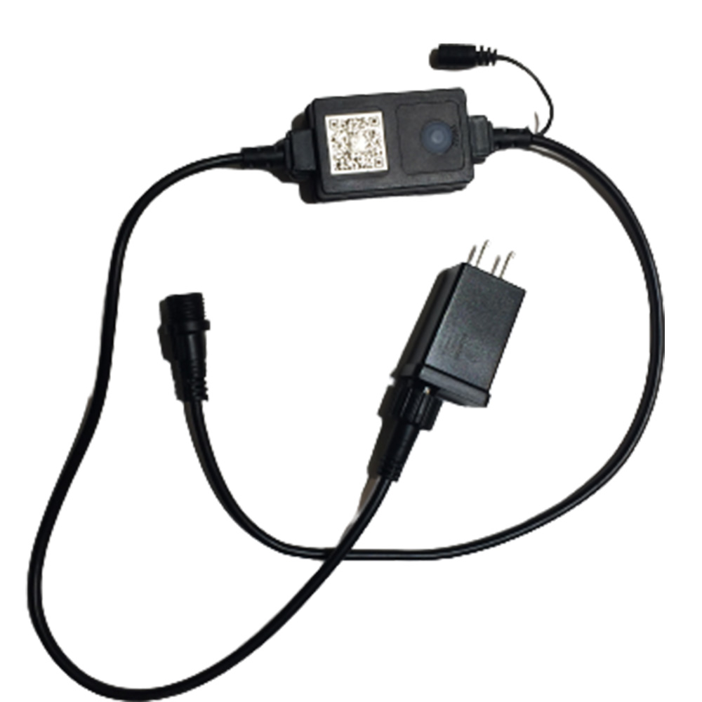 Controlador p/Productos Smart RGBW con Power Supply a 24Vdc, 1000mA, Conectable, Con Cable de 10' (3m), Conector Hembra y Conector en Y, IP67