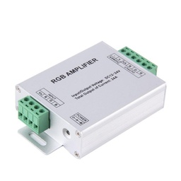[DGPR-075125] Amplificador de Señal para Cintas LED, RGB, 144W, 12-24Vdc, 12A, 5050 30Led/Mts - 60Led/Mts, Gris, Con Memoria, Control no incluye baterías